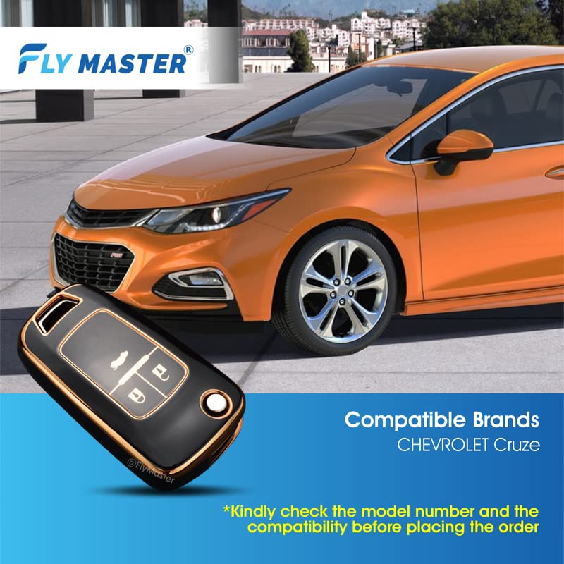 TPU Key Cover Compatible with Hyundai Creta I.20 (2021) Venue Elantra Tucson. (Black)