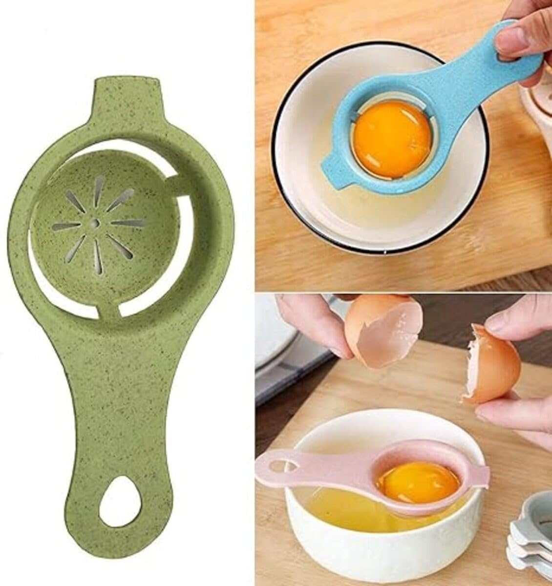 Separate Egg yolks & Whites Easily with This Handy Kitchen Gadget – Ideal for Baking & Cooking! Pack of 1