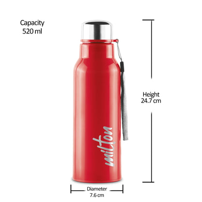 Replacement Lid for Milton Steel Fit Water Bottle | Compatible with 600ml & 900ml Thermosteel Bottles | Durable Stainless Steel Cap with Strap | Leak-Proof & Rust-Resistant Spare Lid