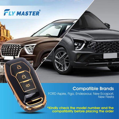 TPU Key Cover Compatible with Mahindra Bolero 2020+ Marrazo Scorpio 2019+ Thar 2020+ TUV 300 Plus. (Black)