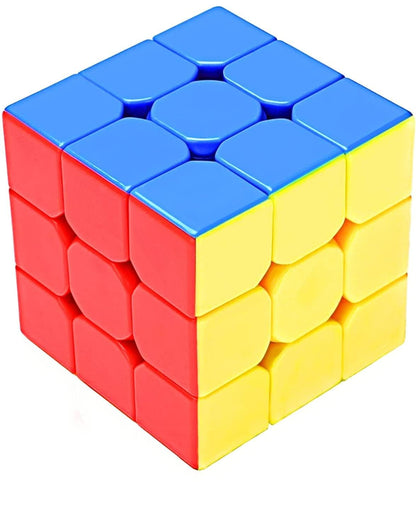 RF REDFOXX Magic 3x3 High Speed Cube for Kids & Adults | Puzzle Games | Best Gift for Kid | Stickerless Rubiks | Cube 3x3x3 Toy 5.9Cm for 3 Years & Up | Multi Color Smart Cubes