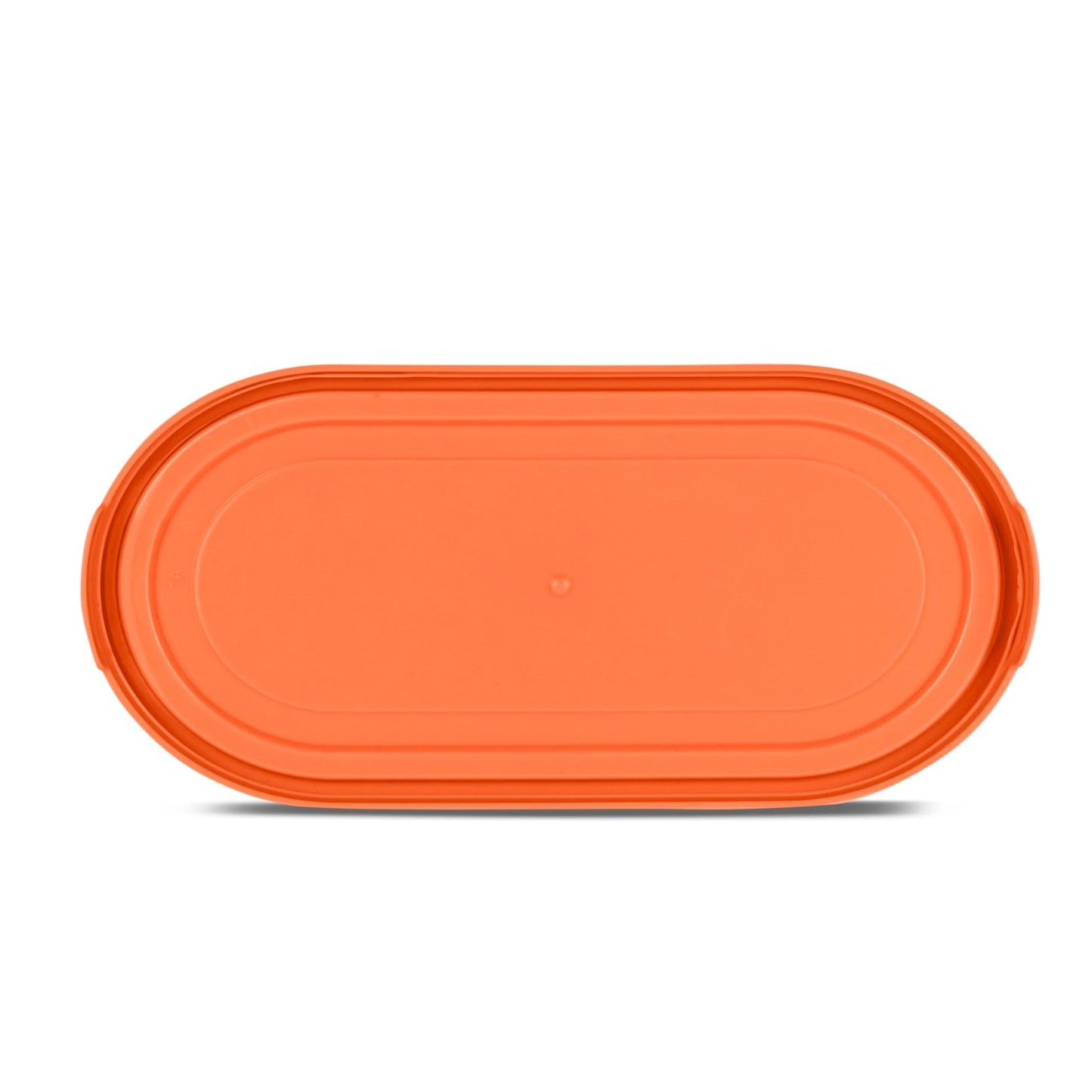 Spare Oval Container Lid Compatible with Milton Steel Refresh Tiffin | Fits 650ml–675ml Oval Container | Leak-Resistant Replacement Lid | Orange