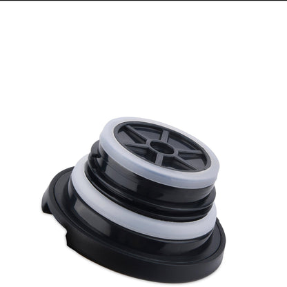 Milton Replacement Lid for Bistro Thermosteel Carafe, Black, Leak-Proof Design, Compatible with 600ml, 800ml and 1100ml Sizes, Spare Part for Hot and Cold Stainless Steel Carafe