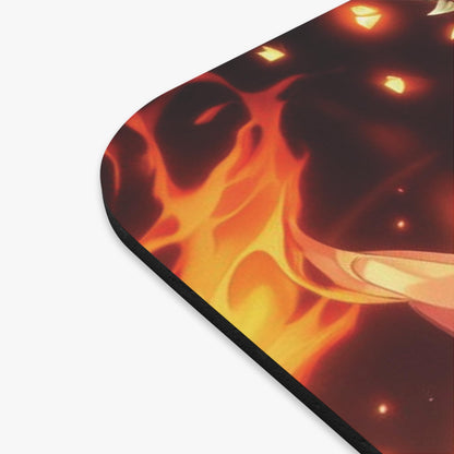 RF REDFOXX Flame and Flow: Anime Girl Multi-Color Mouse Pad Design