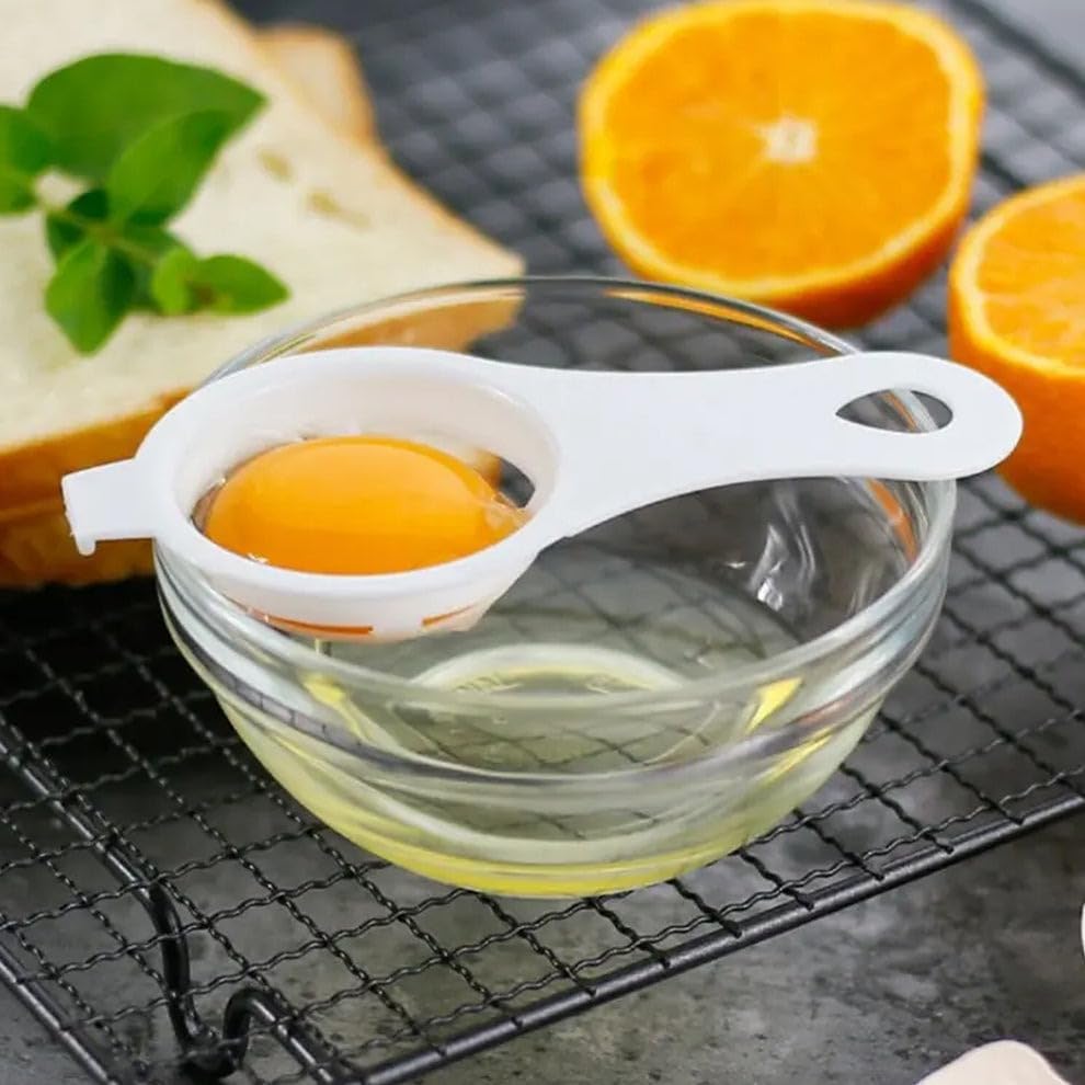 Plastic Egg Yolk Separator – Egg White Filter Tool for Baking & Cooking – Pack of 1