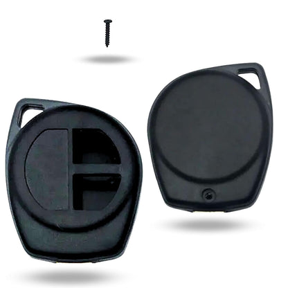 2 Button Smart Key Shell for Suzuki Alto, Baleno, Brezza, Swift, Celerio, Dzire, Ciaz, Ignis, S-Cross, Ertiga, XL-6, S-Presso, Ritz, SX4, WagonR Models -(Blade Not Included)