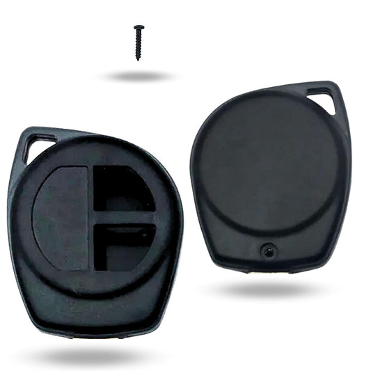 2 Button Smart Key Shell for Suzuki Alto, Baleno, Brezza, Swift, Celerio, Dzire, Ciaz, Ignis, S-Cross, Ertiga, XL-6, S-Presso, Ritz, SX4, WagonR Models -(Blade Not Included)