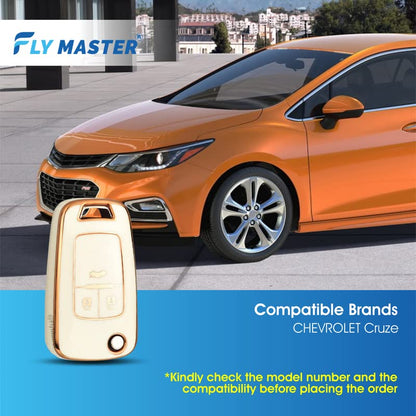 TPU Key Cover Compatible with Hyundai Creta I.20 (2021) Venue Elantra Tucson. (White)