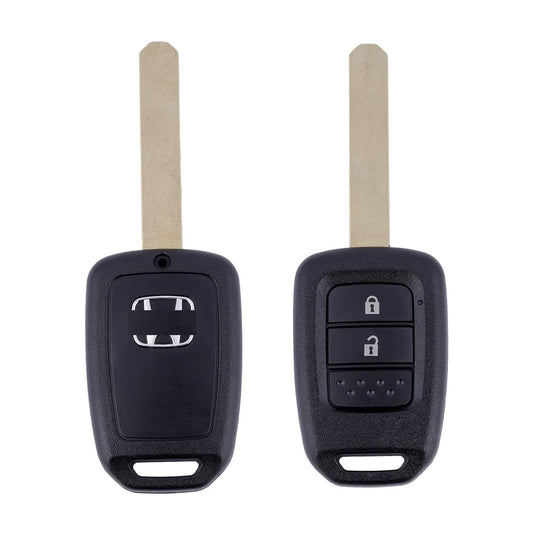 2 Button Key Replacement Shell Compatible for Honda City, I-VTEC, I-dtec, Amaze, WRV, CRV, Jazz