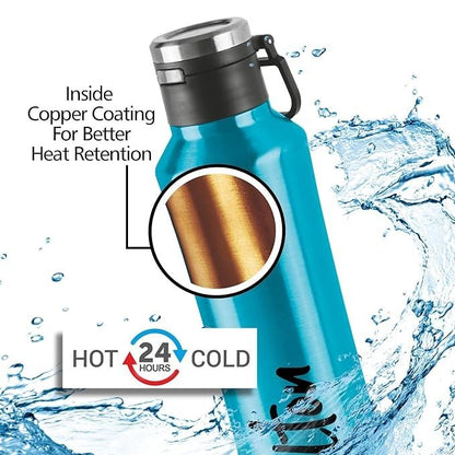 Spare Lid Compatible with Milton Gulp Thermosteel Water Bottle | Fits 575ml / 600ml / 900ml / 1100ml | Leak-Proof Replacement Cap for Vacuum Insulated Flask | 24 Hr Hot & Cold