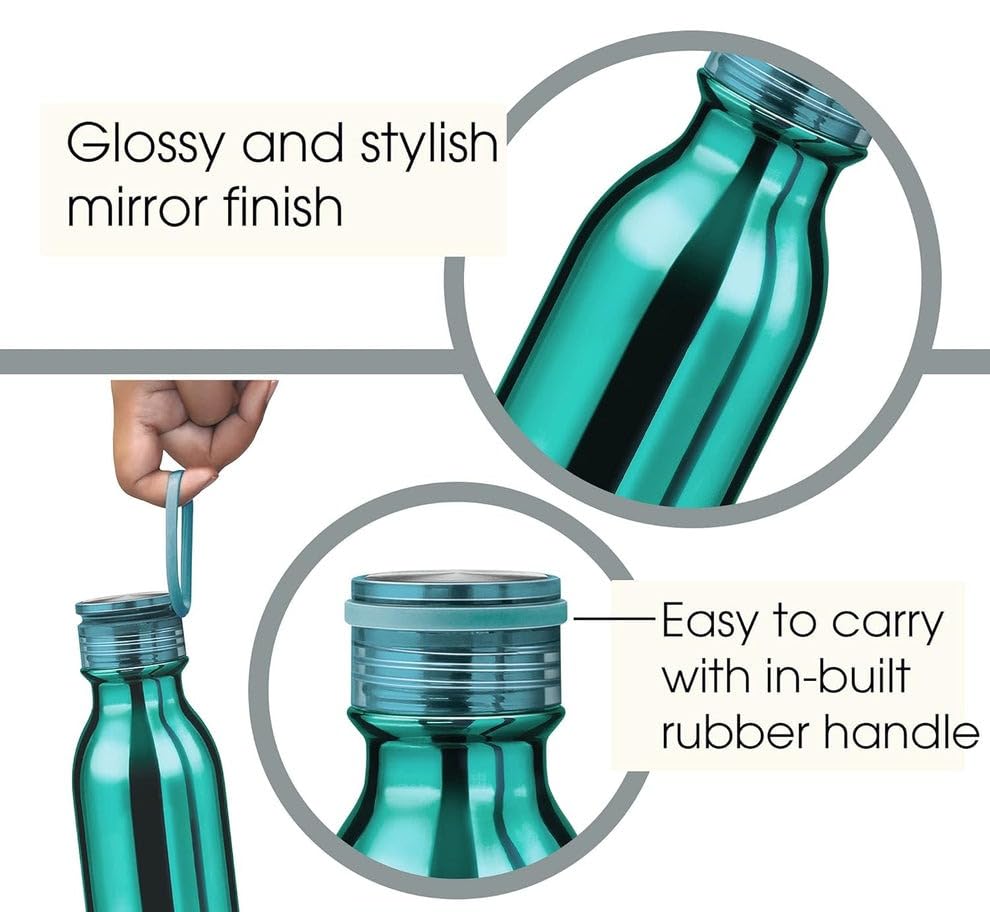 Spare Lid Compatible with Milton Glitz Thermosteel Bottle | Fits 600ml, 750ml & 1000ml | Leak-Proof BPA-Free Replacement Cap for 24 Hours Hot & Cold Vacuum Flask (1 Pc, Bottle Not Included)