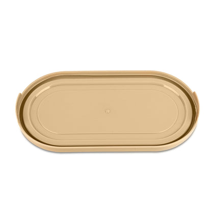 Spare Oval Container Lid Compatible with Milton Steel Refresh Tiffin | Fits 650ml–675ml Oval Container | Leak-Resistant Replacement Lid | Beige