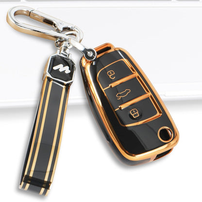 RF REDFOXX Ecosport, Ford Fiesta, and Figo Flip Key Compatible | Car Accessories | Protects and Decorates Car Key.