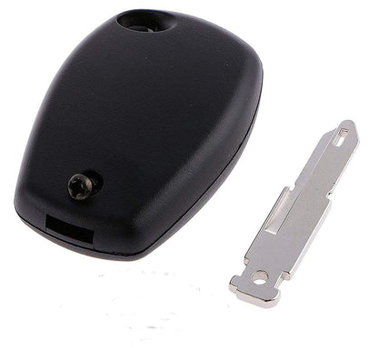 Replacement Keyshell and Silicone Key Cover | Central Locking with Keyblade Compatible with Renault Duster and Logan | 2 Button Keyshell Keycase