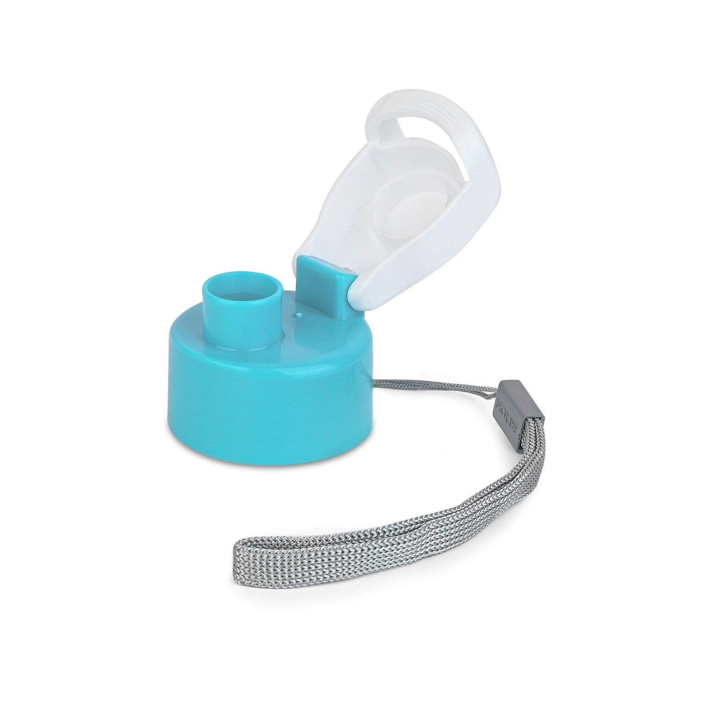 Spare Lid for Milton Kool Fusion/Racer Water Bottle – Compatible with 560ml, 700ml & 900ml Bottles | Flip-Top, Leak-Proof Replacement Cap with Strap (Blue/Cyan)