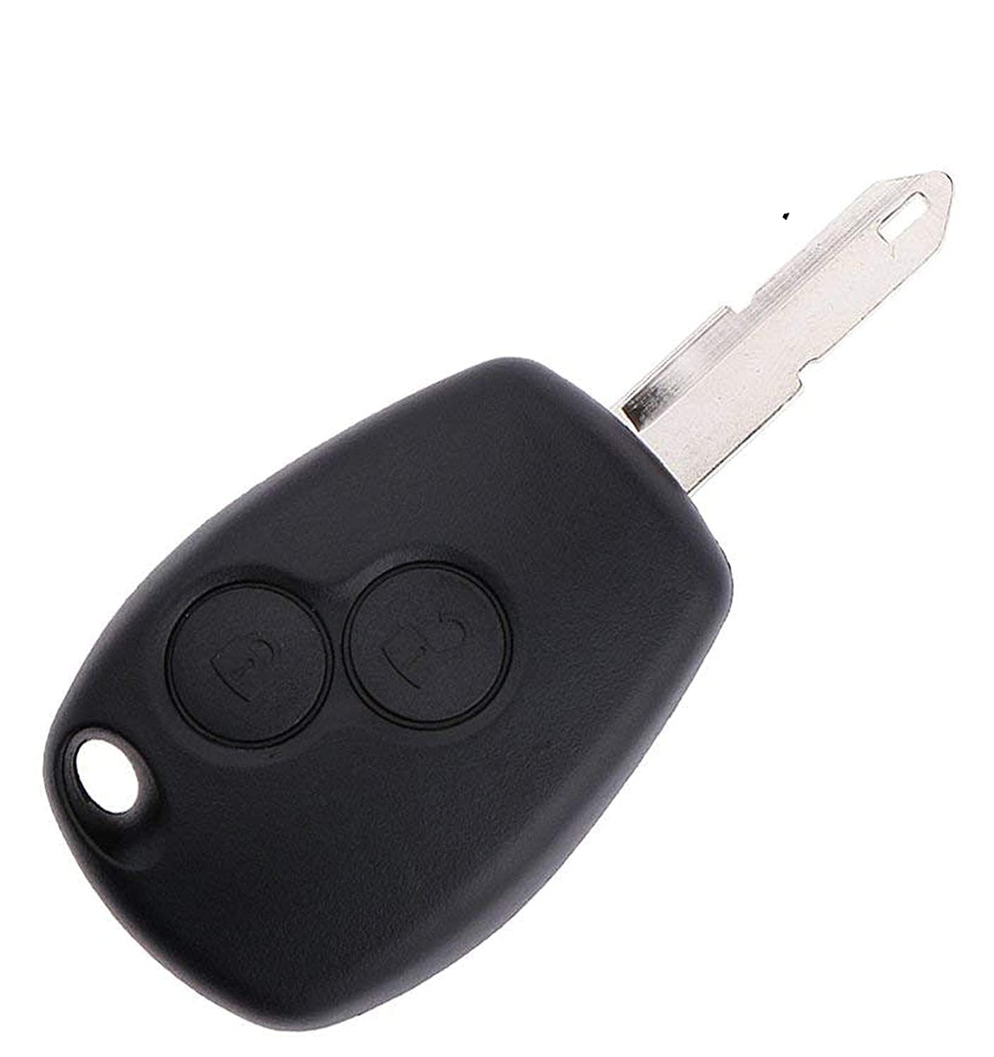 Replacement Keyshell and Silicone Key Cover | Central Locking with Keyblade Compatible with Renault Duster and Logan | 2 Button Keyshell Keycase