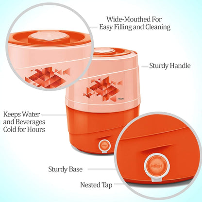 Replacement Water Tap for Milton Kool Pure Water Jug (20L/24L/30L) – Orange | Leak-Proof BPA-Free Dispenser Tap | Smooth Flow Easy Press Spare Tap (Only Tap)