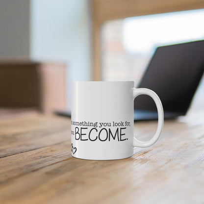 RF REDFOXX Inspirational Love Quote Coffee Mug, White Ceramic, 350 ML for Gifting and Present