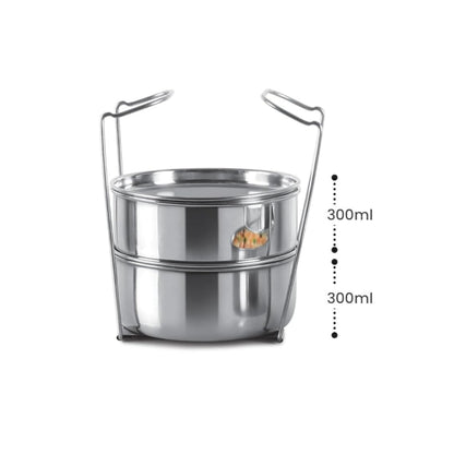 Spare Lid Compatible with Milton MT3 Tiffin Lifter | Replacement Lid for Milton Gradient 3 Container Stainless Steel Tiffin (900ml) | Leak-Proof BPA-Free Lid (1 Pc)