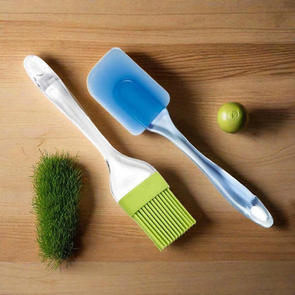 Silicone Spatula and Pastry Brush Set for Cake Mixer – Heat-Resistant Baking Tools for Cooking & Decorating