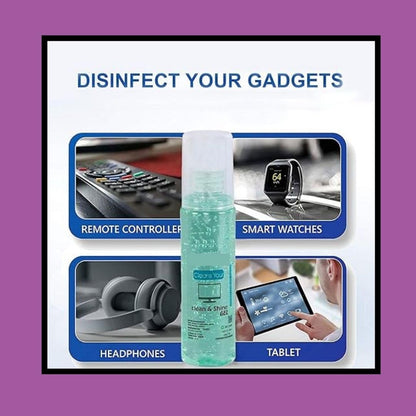 Clean & Shine Gel Multi-Purpose LCD Cleaning Kit – 3 x 100ML Liquid Solution with Microfiber Cloth for Mobile, Laptop, Tablet, Computer, and Camera Screens.