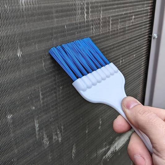Midwest Hearth Plastic Air Conditioner Condenser Fin and Refrigerator Coil Cleaning Whisk Brush, Blue