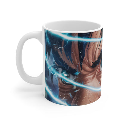 RF REDFOXX Anime Eye Design Ceramic Coffee Mug, 350 ml, White