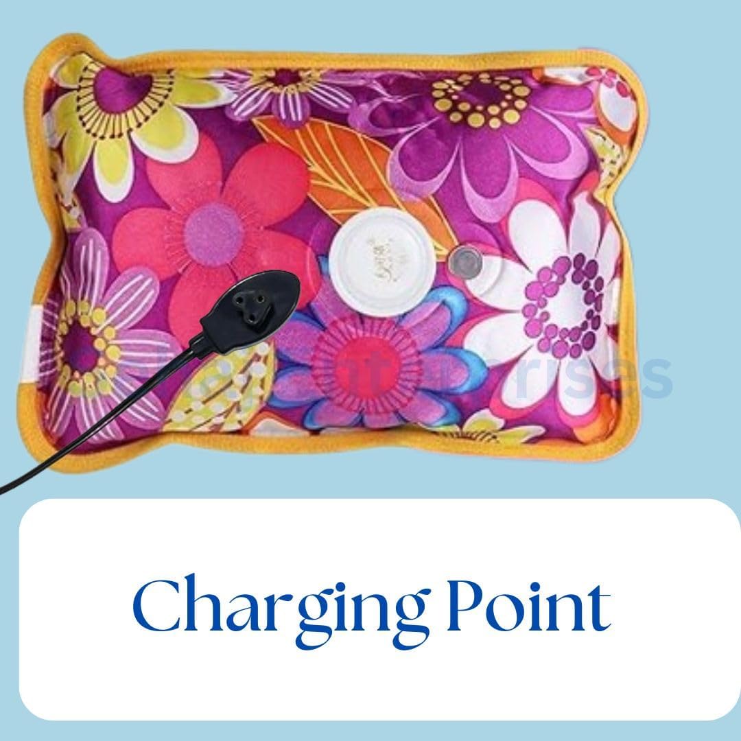 RF REDFOXX Electric Hot Water Bag - Cable/Electric Pain Relief Heating Bag Chargering Cable - Pack of 1 (Only Charger with Cabel).