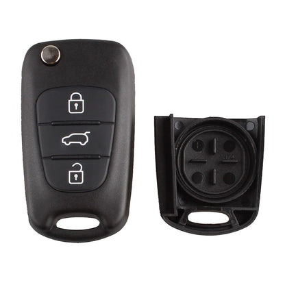 Fly Master Replacement Flip Key Shell Compatible for Old Hyundai i20 Below 2012 Models