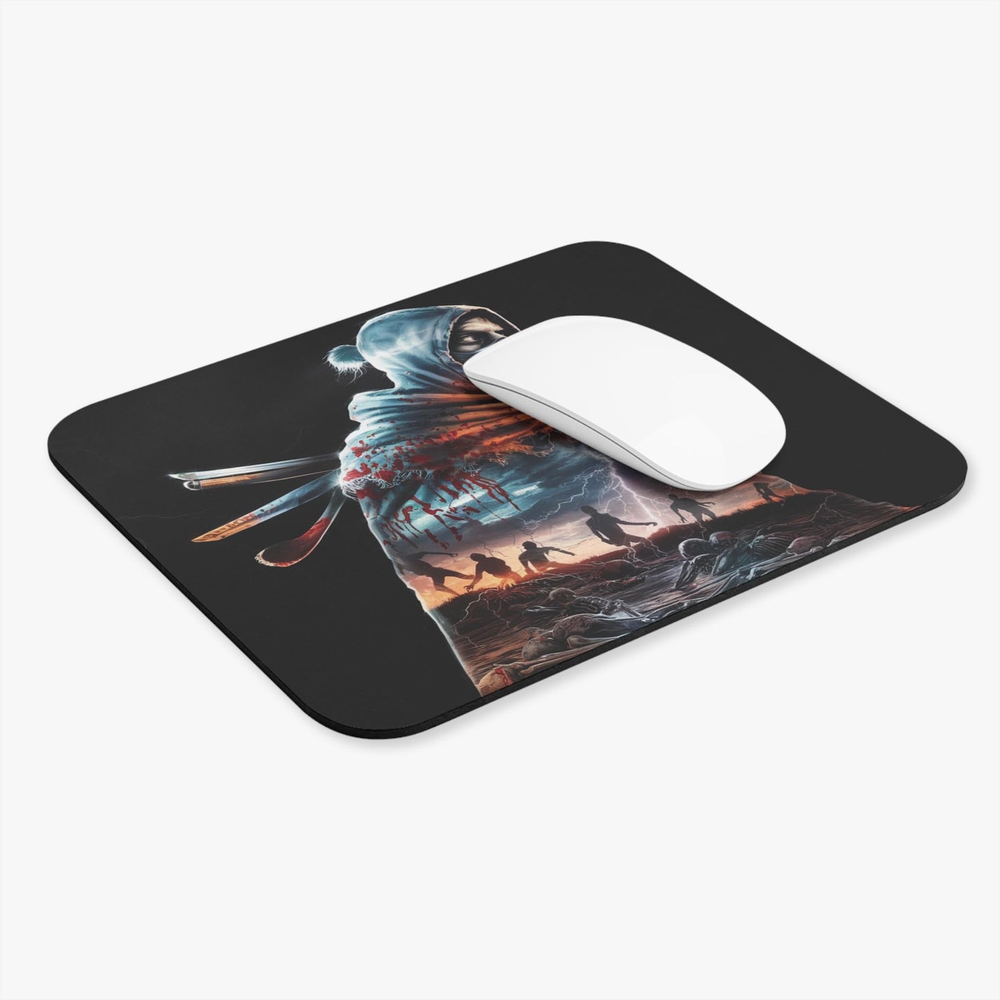 RF REDFOXX Anime Dark Designs Customised Designer Mouse Pad, Smooth & Non-Slip Rubber Base, for Laptop & Gaming, Pack of 1