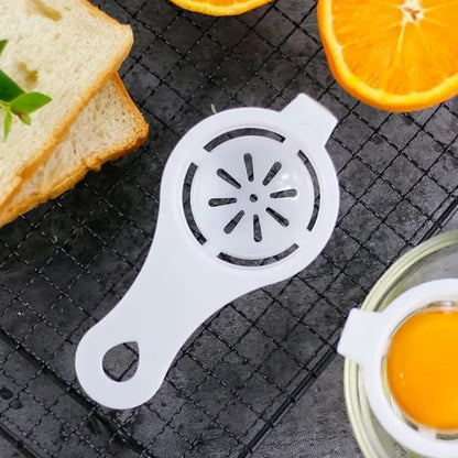 Plastic Egg Yolk Separator – Egg White Filter Tool for Baking & Cooking – Pack of 1