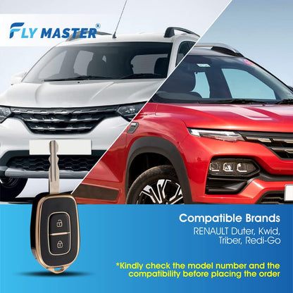 TPU Key Cover Compatible with Hyundai Elantra Old I.10 I.20 Verna Fludic. (Black)