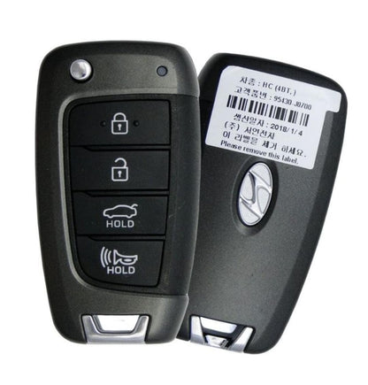 New Car Key Replacement Key Shell for Hyundai Verna 2018