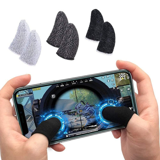 RF REDFOXX Thumb Sleeve, Slip-Proof Sweat-Proof Professional Touch Screen Thumbs Finger Sleeve for Pubg Mobile Phone Game Gaming Gloves Made up of Rare Material (1 Pair).