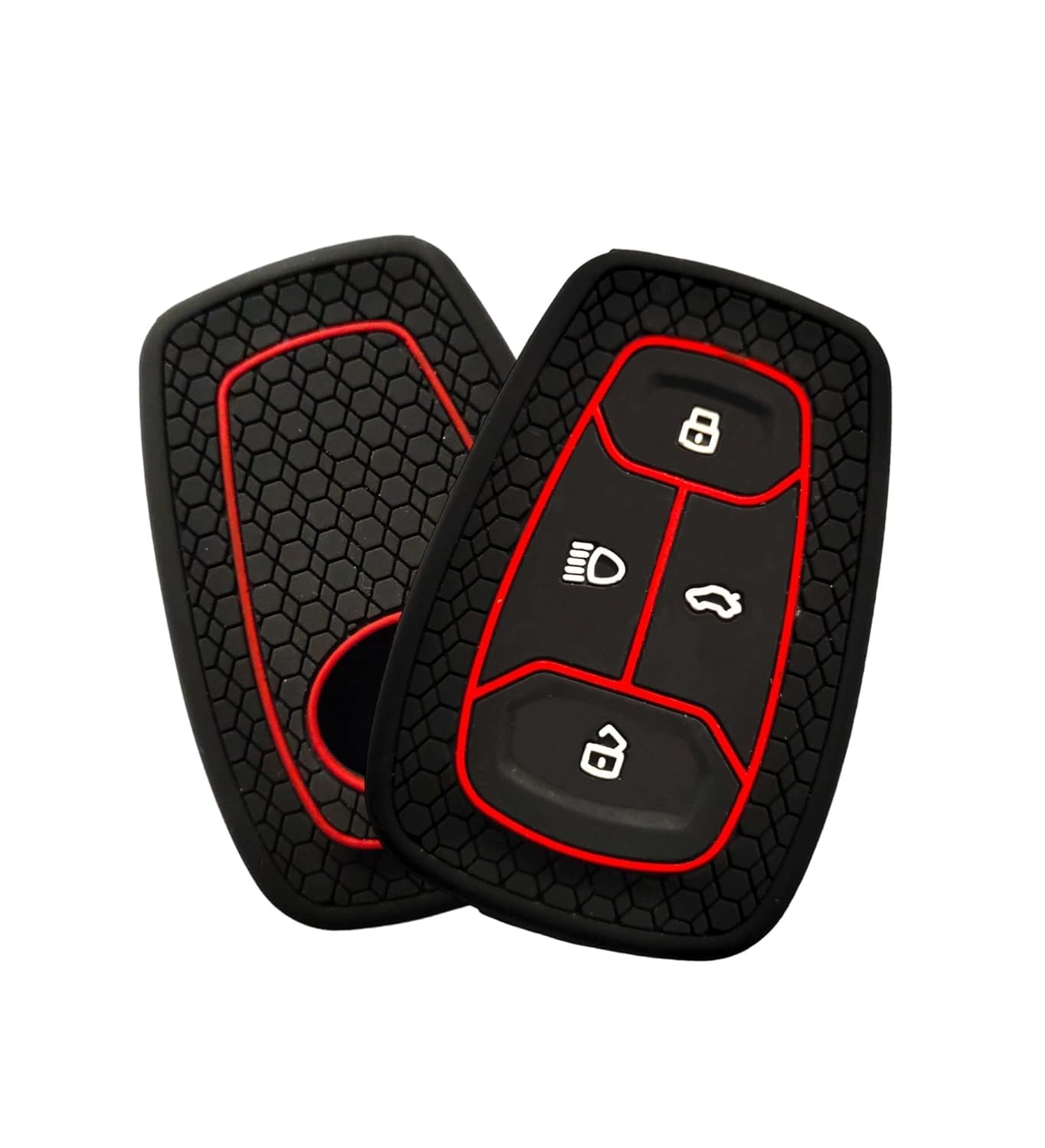 Smart Key Cover Compatible for Tata Harrier, Altroz, Nexon, Tigor BS6, Safari, Safari Gold, Punch, 4 Button Key Cover, Black
