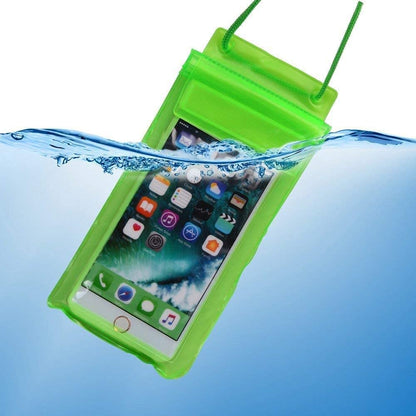 RF REDFOXX HD PVC 3 Layers Waterproof Sealed Mobile Pouch Cover for Protection in Rain and Swimming Fits for Any Android and iPhone (Transparent, Universal Size)