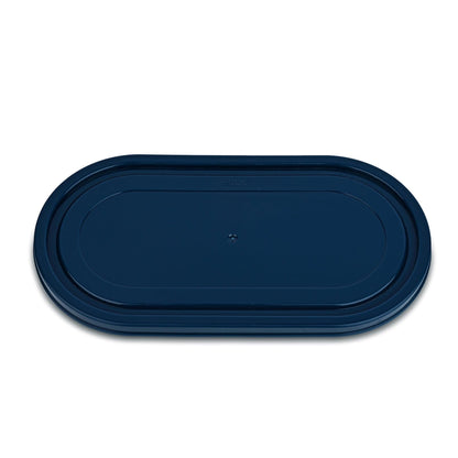 FreshLock Oval Tiffin Lid 650–675ml | Leak-Resistant Replacement Cover Compatible with Milton Steel Refresh Lunch Box | Secure Fit Spare Container Lid (Blue)