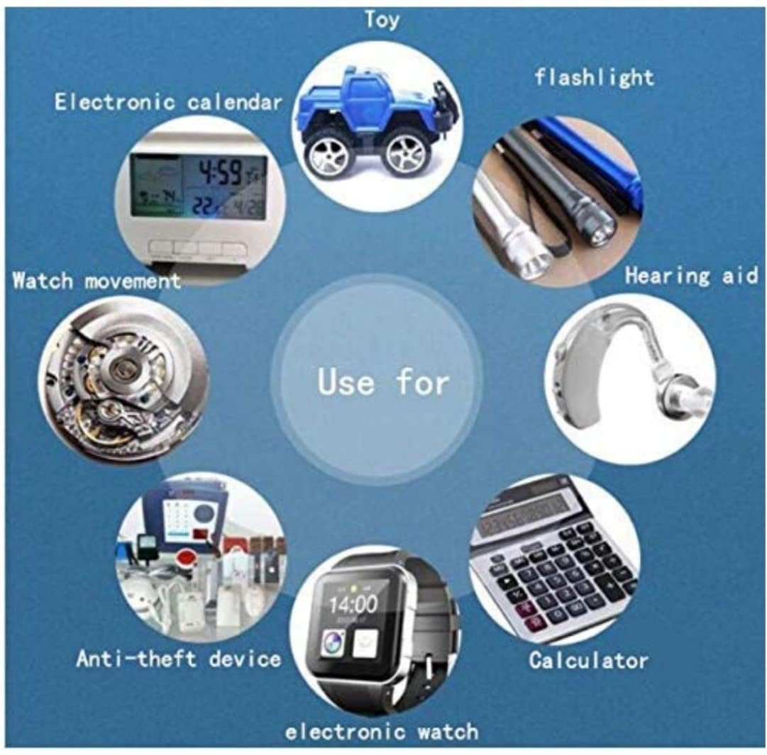 RF REDFOXX LR1130 AG10 189 Battery 1.5V Alkaline Button Cell Batteries 389A, D389, LR1131, LR54, G10A, Battery LR1130 Battery 1.5V Micro Alkaline Button Coin Cell (LR1130 / AG10-10 Unit)