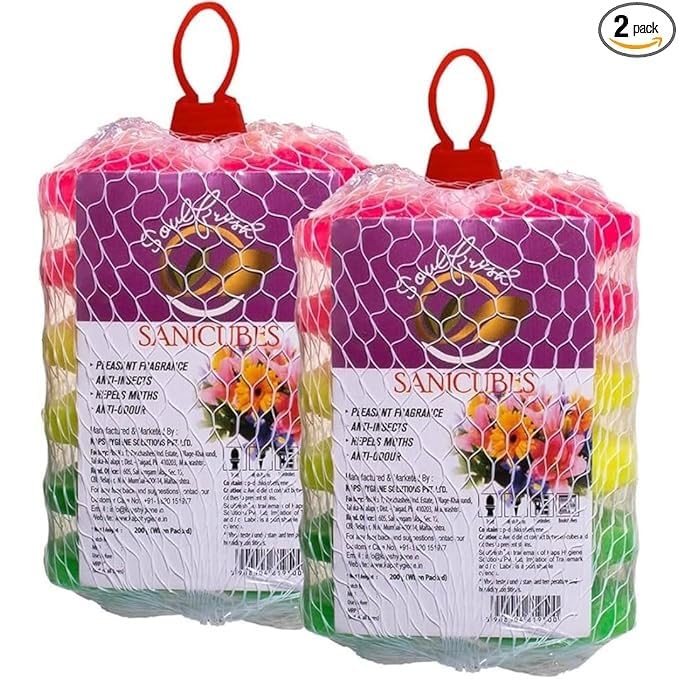 Freshener Balls - Multi-Purpose Urinal Cubes, Toilet, Shoe Rack, and Bathroom Freshener for Long-Lasting Cleanliness and Odor Control (Pack of 2) 400g