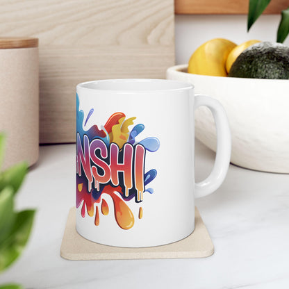 RF REDFOXX Personalized Photo and Name Coffee Mug Gift for Boyfriend & Girlfriend, 325 ml, White Ceramic