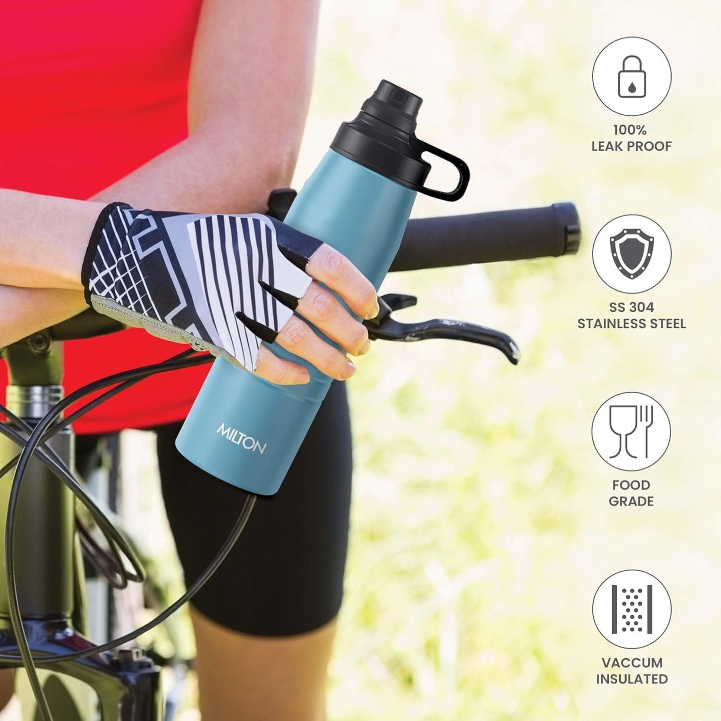 Spare Lid Compatible with Milton Sprint Bottle (600ml & 900ml) | Leak-Proof BPA-Free Replacement Cap | Secure Fit Lid for Thermosteel Hot & Cold Water Bottle (1 Pc)