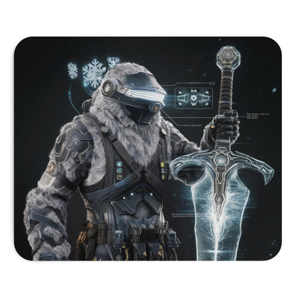 RF REDFOXX Anime Designs Sword Holding Character Mouse Pad, Smooth Non-Slip Rubber Base, 30 x 25 cm
