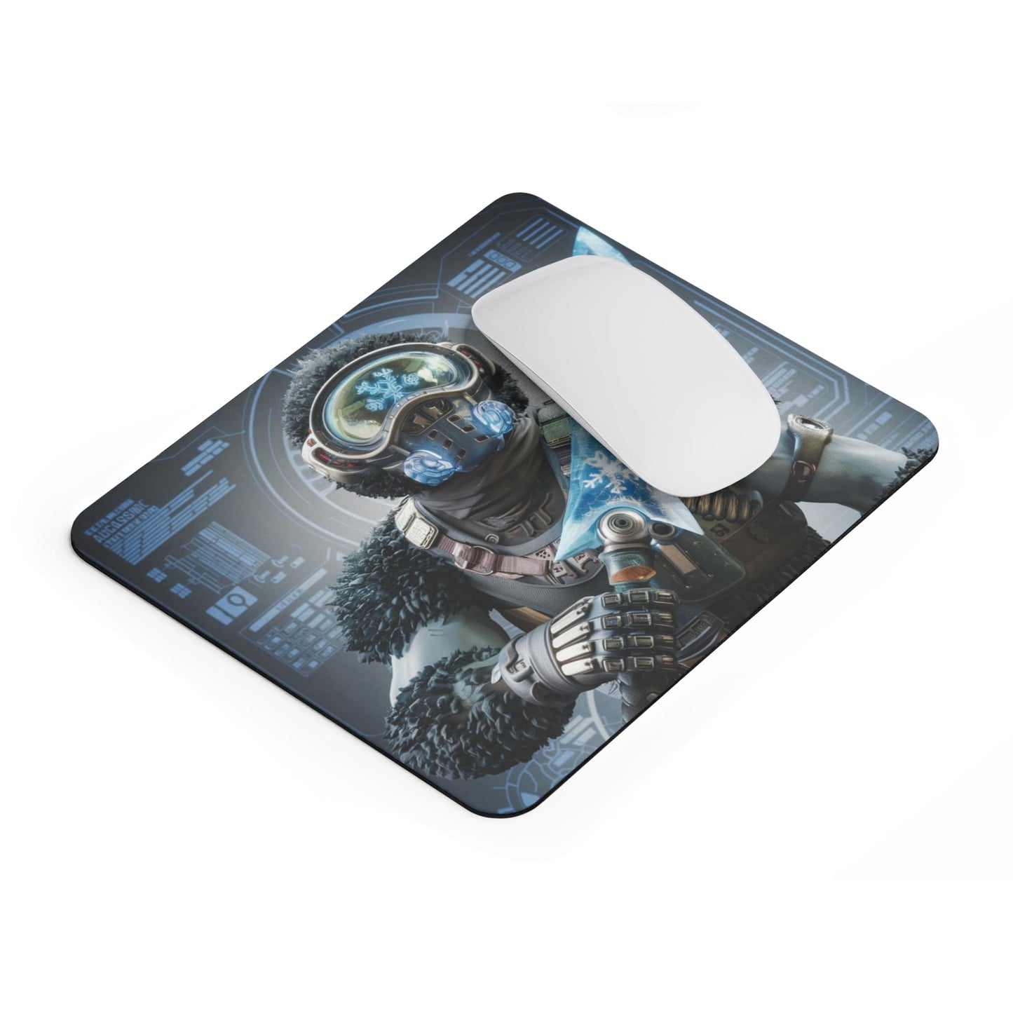 RF REDFOXX Anime Designs Holding Sword Customised Designer Mouse Pad, 29.5 x 25 cm, Smooth & Non-Slip Rubber Base