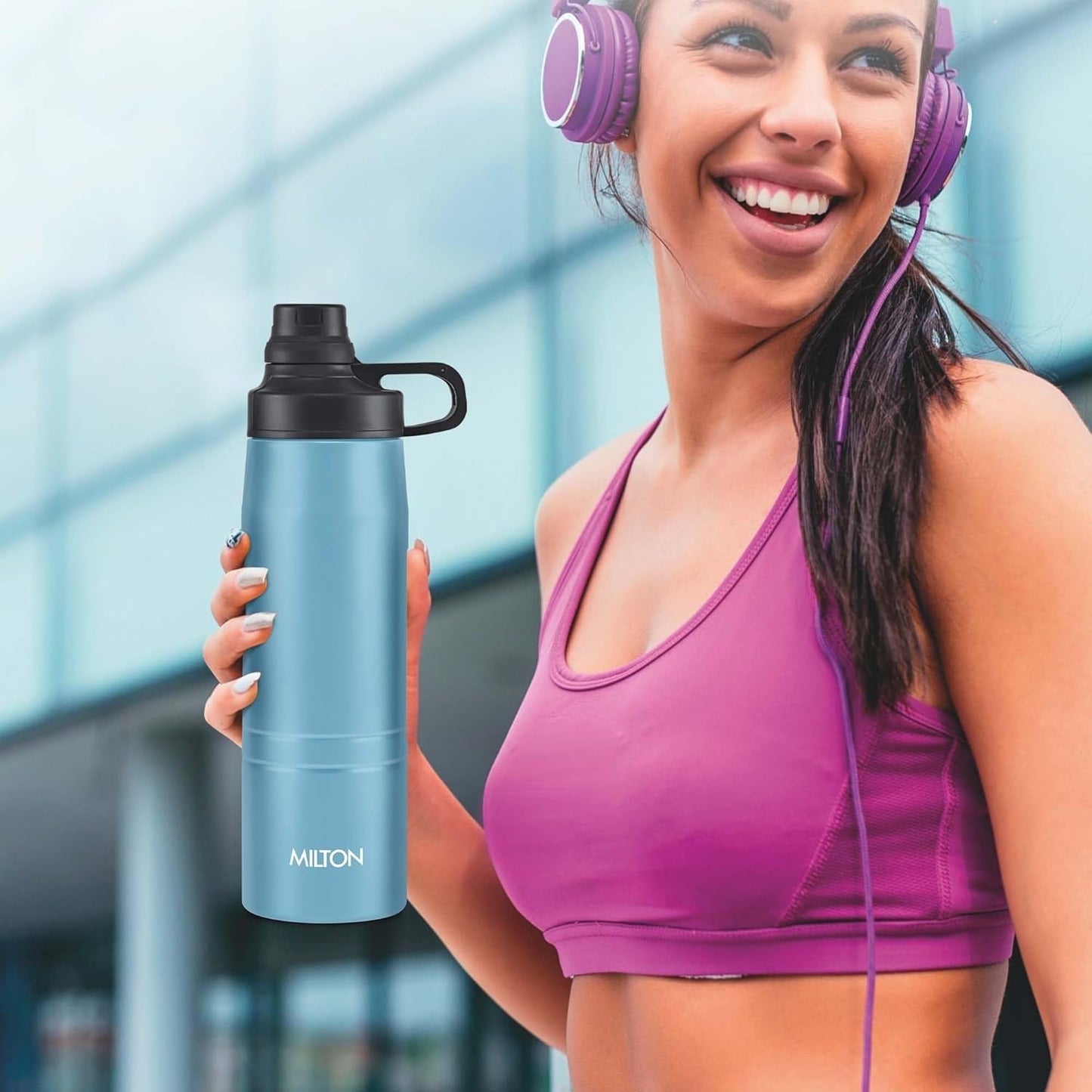 Spare Lid Compatible with Milton Sprint Bottle (600ml & 900ml) | Leak-Proof BPA-Free Replacement Cap | Secure Fit Lid for Thermosteel Hot & Cold Water Bottle (1 Pc)