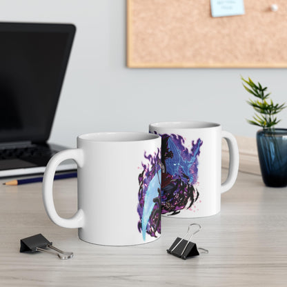 RF REDFOXX Naruto Anime Coffee Mug, Uchiha Madara Design, 350 ml, White Ceramic (Uchiha Madara, Naruto: Ultimate Ninja Madara)