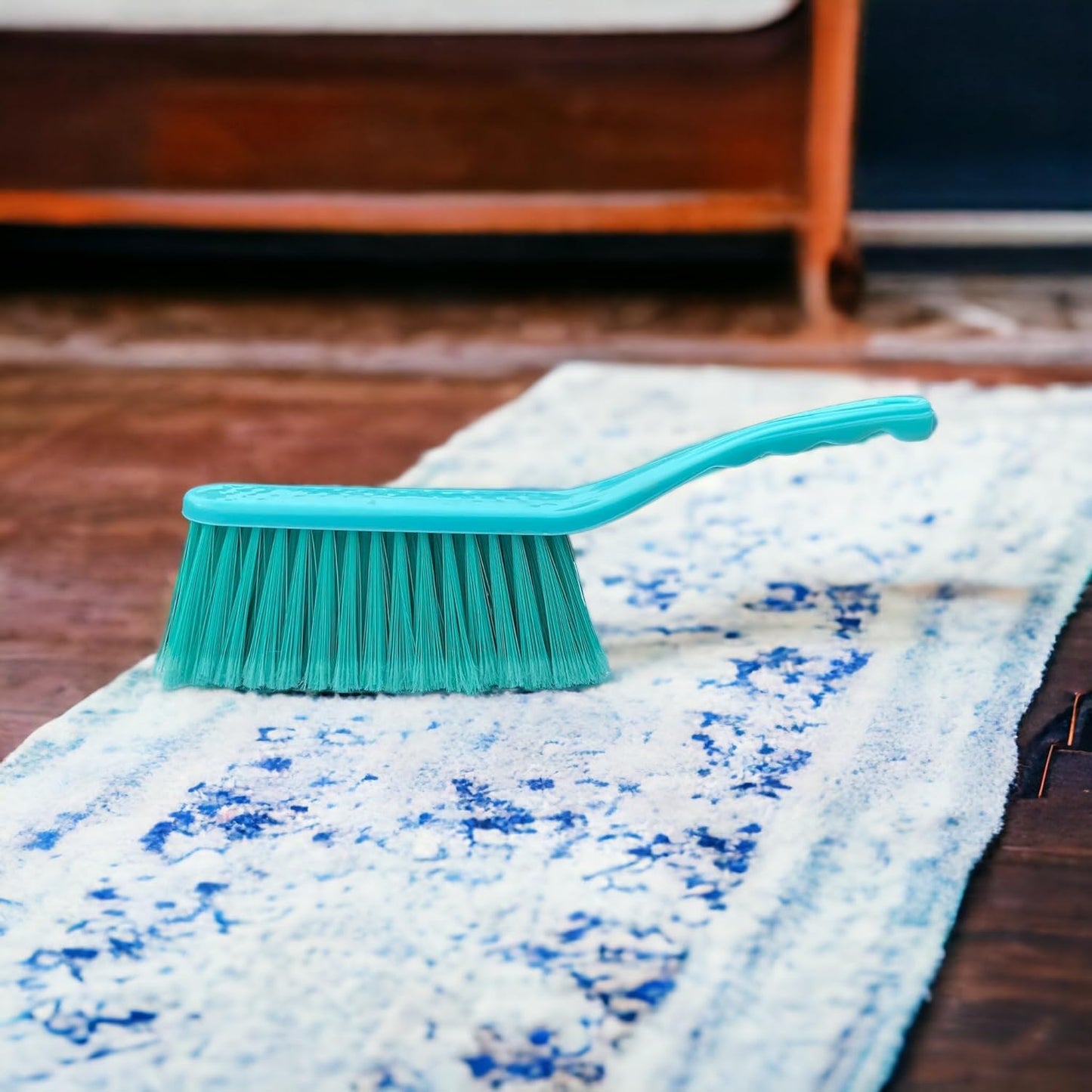 Plastic Dust Cleaning Brush Upholstery Long Handle Cleaning Brush Long Bristle for Tiles,Carpet,Bed,Sofa,Mattress,Window,Bathroom Car Seat,Curtain,Dust Cleaner for Kitchen (Brush 1 Pc),Multi