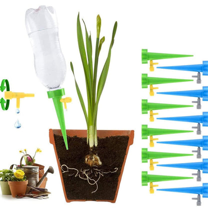 RF REDFOXX Drip irrigation kit for home garden, Self-watering spikes for plants, Automatic Plant Water Devices with Slow Release Control Valve Switch drip irrigation system (Pack of 10pcs).