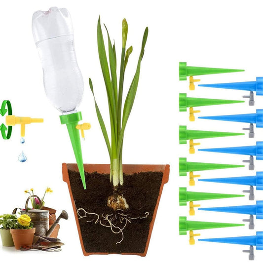 RF REDFOXX Drip irrigation kit for home garden, Self-watering spikes for plants, Automatic Plant Water Devices with Slow Release Control Valve Switch drip irrigation system (Pack of 10pcs).