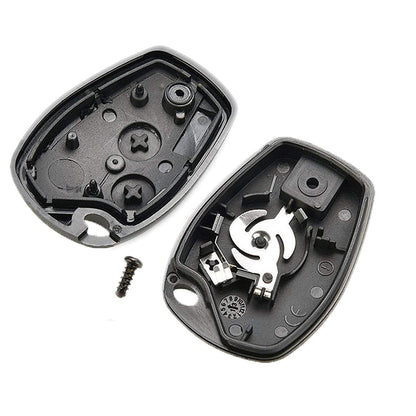 Replacement Keyshell and Silicone Key Cover | Central Locking with Keyblade Compatible with Renault Duster and Logan | 2 Button Keyshell Keycase