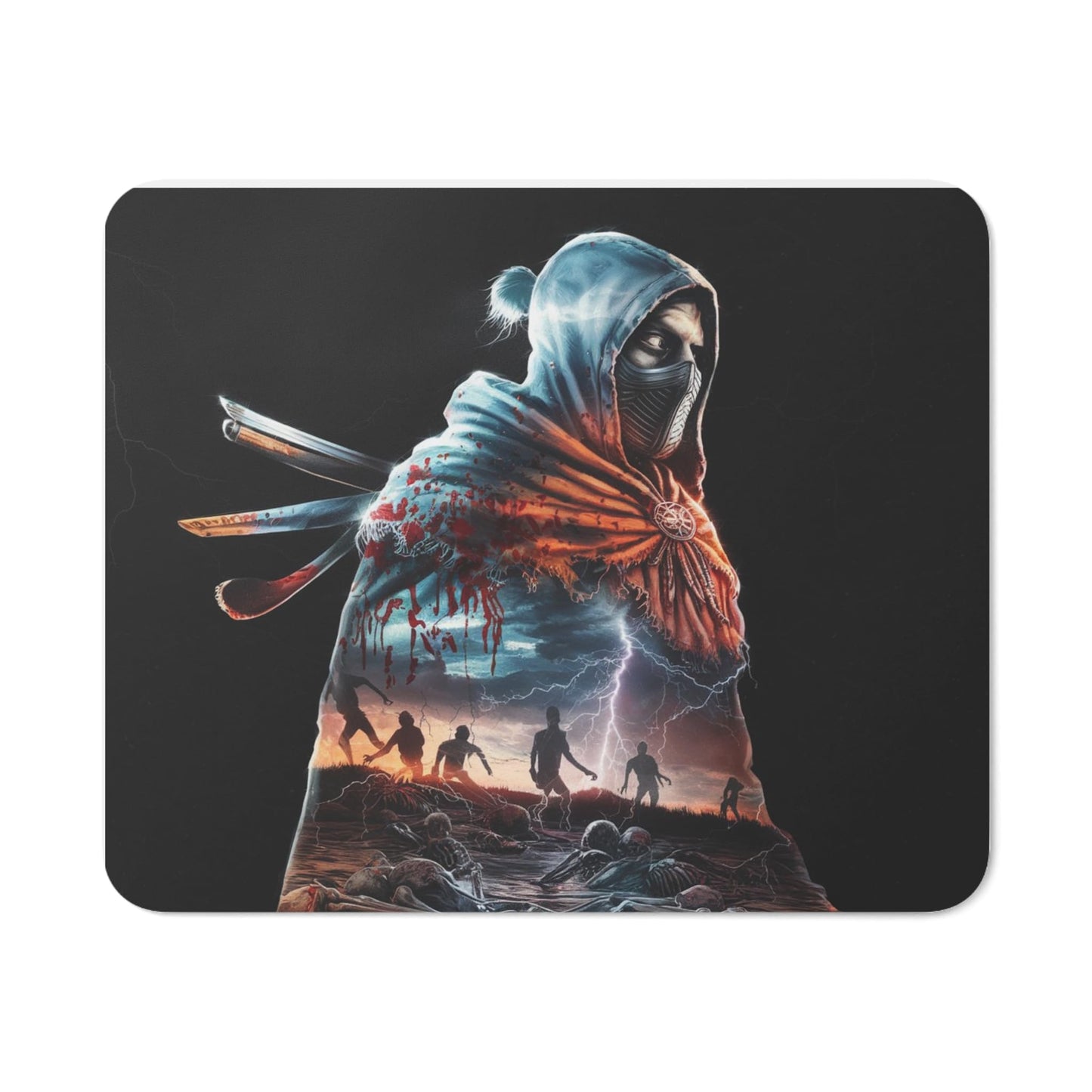 RF REDFOXX Anime Dark Designs Customised Designer Mouse Pad, Smooth & Non-Slip Rubber Base, for Laptop & Gaming, Pack of 1